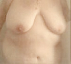 Showing off her big tits