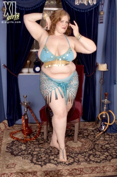 Deep-Cleavaged Bellydancer