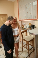 Slim blonde teen Nastya
