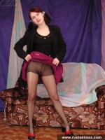Russian teen brunette sucks cock and fucked
