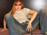 Russian teen redhead smokes and masturbates