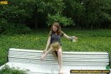 Park bench pee