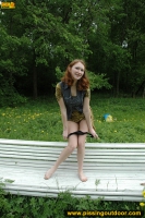 Park bench pee