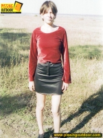 Outdoor pissing in the open field