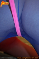 Three colors pantyhose in lesbian girls sex