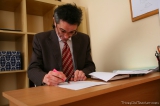 Teacher with a big