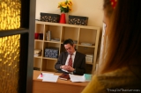 Teacher with a big