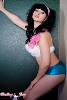 Furry White Bra