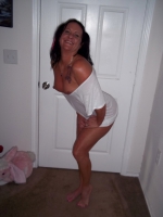 Chance\'s tits and ass in a white t-shirt