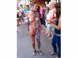 Nude Painted Ladies in Public Fetish Gallery 1