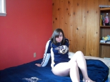 Mindi in her hockey jersey