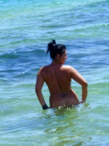 Naked on the beach