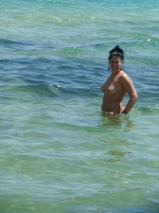 Naked on the beach