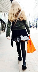 Young cock tease upskirt and panties