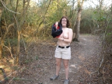 American couple posing to ranch
