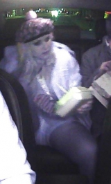 Upskirts in the car
