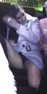 Upskirts in the car