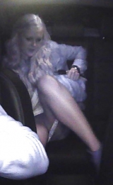 Upskirts in the car