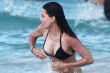 Courtney Cox Bikini and Nip Slip