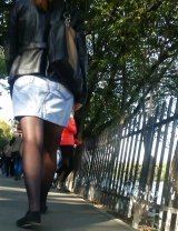 Spy sexy teens nylon and skirt romanian