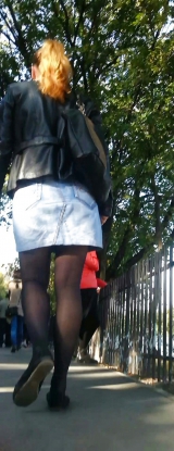 Spy sexy teens nylon and skirt romanian