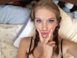 Posh dance school teen - selfie session after class ends at