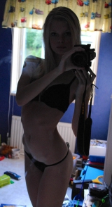 Skinny blonde teen - emo teen who likes to get naked for sel