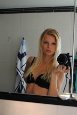 Skinny blonde teen - emo teen who likes to get naked for sel