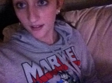 Hairy nerdy teen - geek queen nude selfies