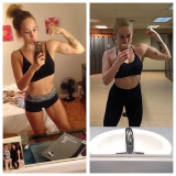my girl at the gym
