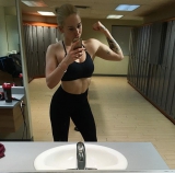 my girl at the gym