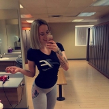 my girl at the gym