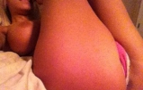 Blonde chav masturbation selfies - fingering on her phone