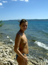 Christin am Strand