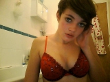 Chav teen likes to play dress up - hottie with a tight body