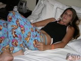 HAIRY BUSH - BUTTHOLE UNDERNEATH CARTOON PAJAMAS