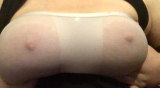 Exposed BBW Saggy Tits
