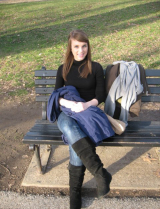 Hottie teen brunette with a tight bum - ripe for leaving som