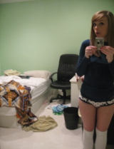 Hottie teen brunette with a tight bum - ripe for leaving som