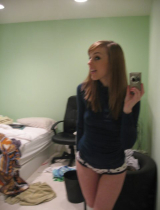 Hottie teen brunette with a tight bum - ripe for leaving som