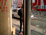 A la laverie en legging