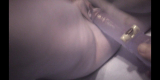 Czech amateur brunette fucks her pussy with dildo.
