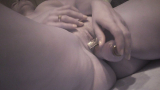 Czech amateur brunette fucks her pussy with dildo.