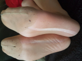 Feet fetish tights