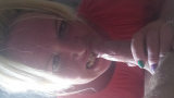 Blonde slut deapthroats cock