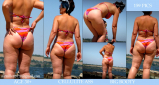 BBW and SSBBW beach voyeur (My work)