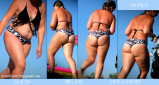 BBW and SSBBW beach voyeur (My work)