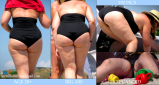 BBW and SSBBW beach voyeur (My work)