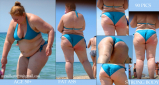 BBW and SSBBW beach voyeur (My work)