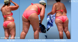 BBW and SSBBW beach voyeur (My work)